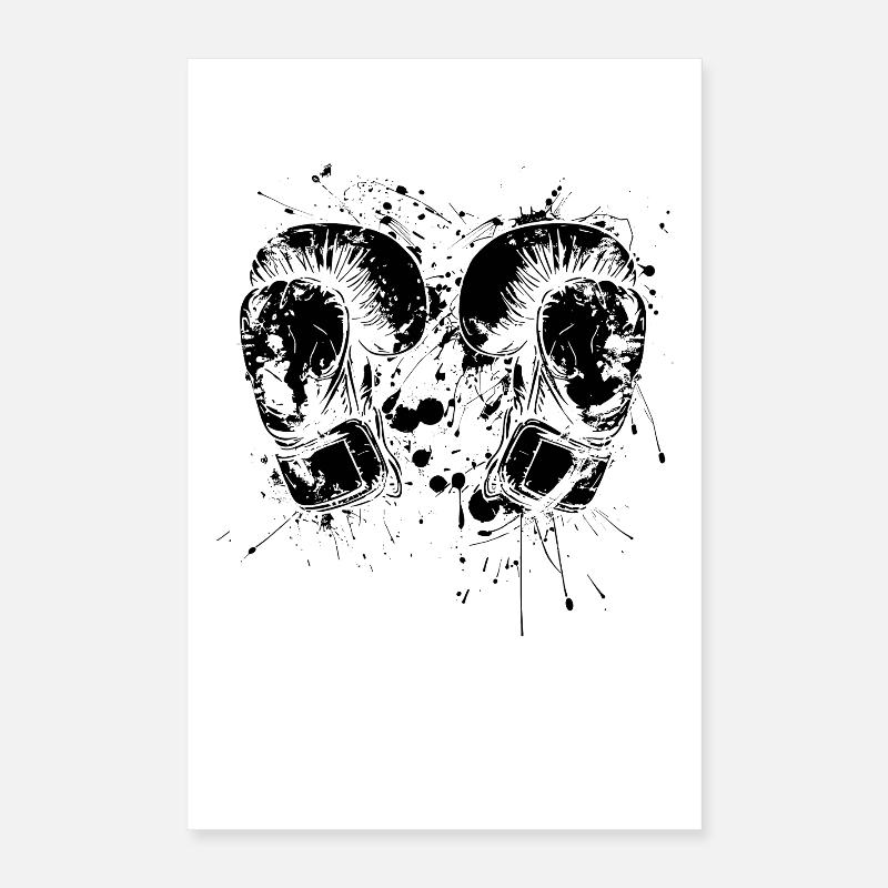 Kickboxhandschuhe Graffiti Poster 40x60 cm