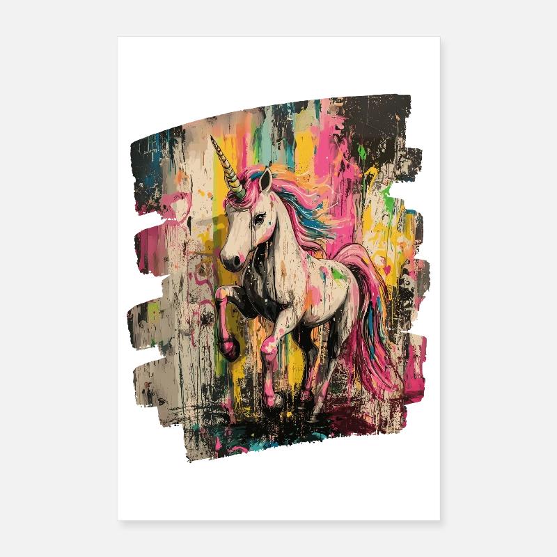 Licorne Poster 40 x 60 cm