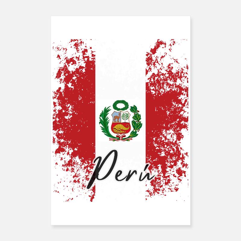 Peruanischer Stolz, stolzer Peruaner Poster 40x60 cm