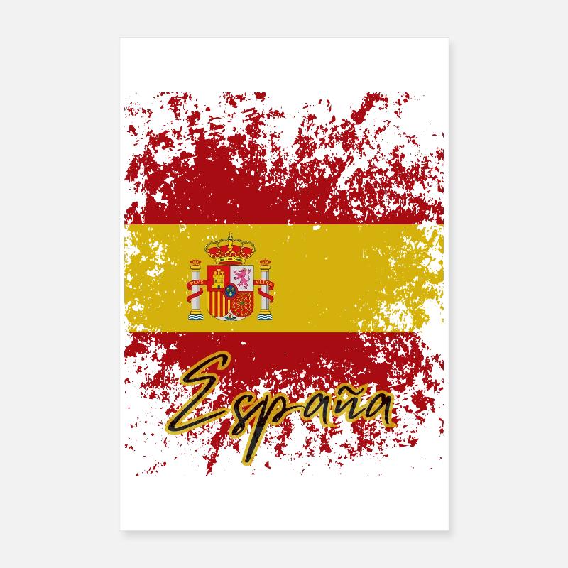 Fierté espagnole, drapeau de l’Espagne Poster 40 x 60 cm