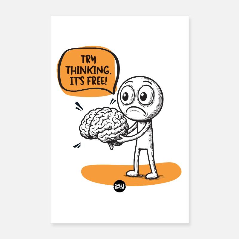 Cerveau. Un peu d’assemblage est requis. Poster 40 x 60 cm