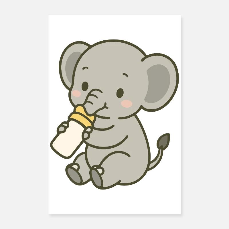 Tiny Trunk Sip Poster 40x60 cm