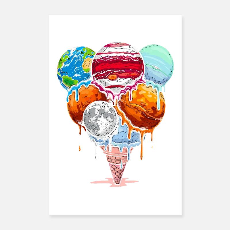Planet Scoops Cosmic Delight Poster 16" x 24" (40x60 cm)