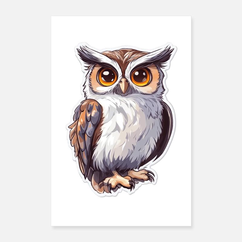 Eule Poster 40x60 cm