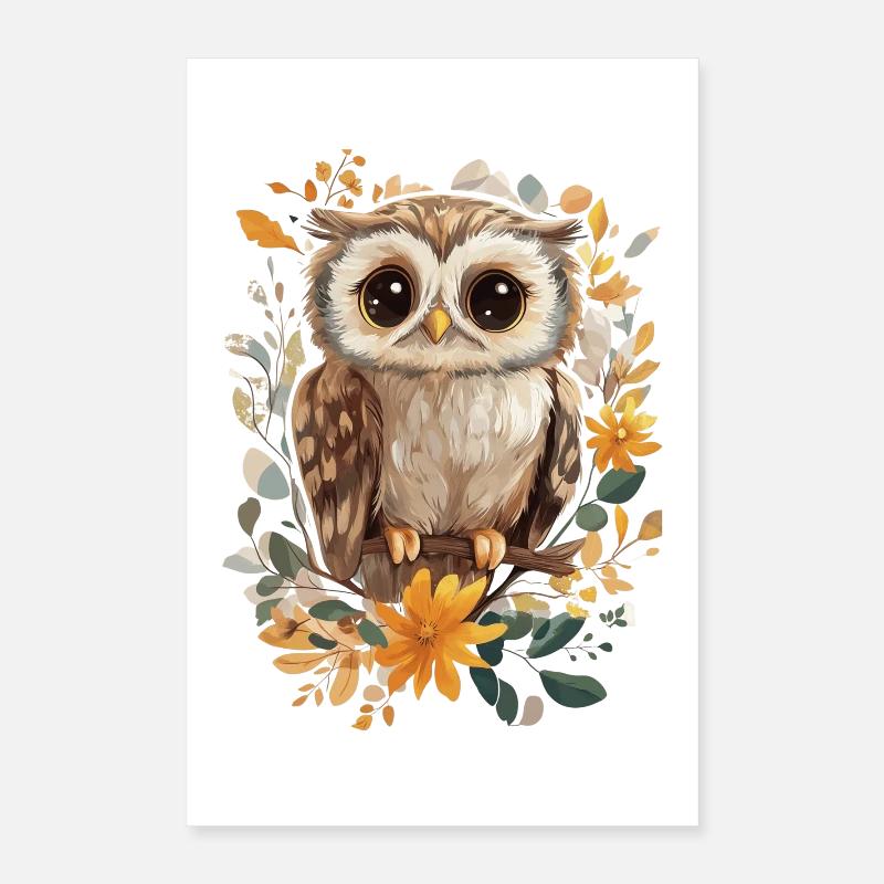 Eule Poster 40x60 cm