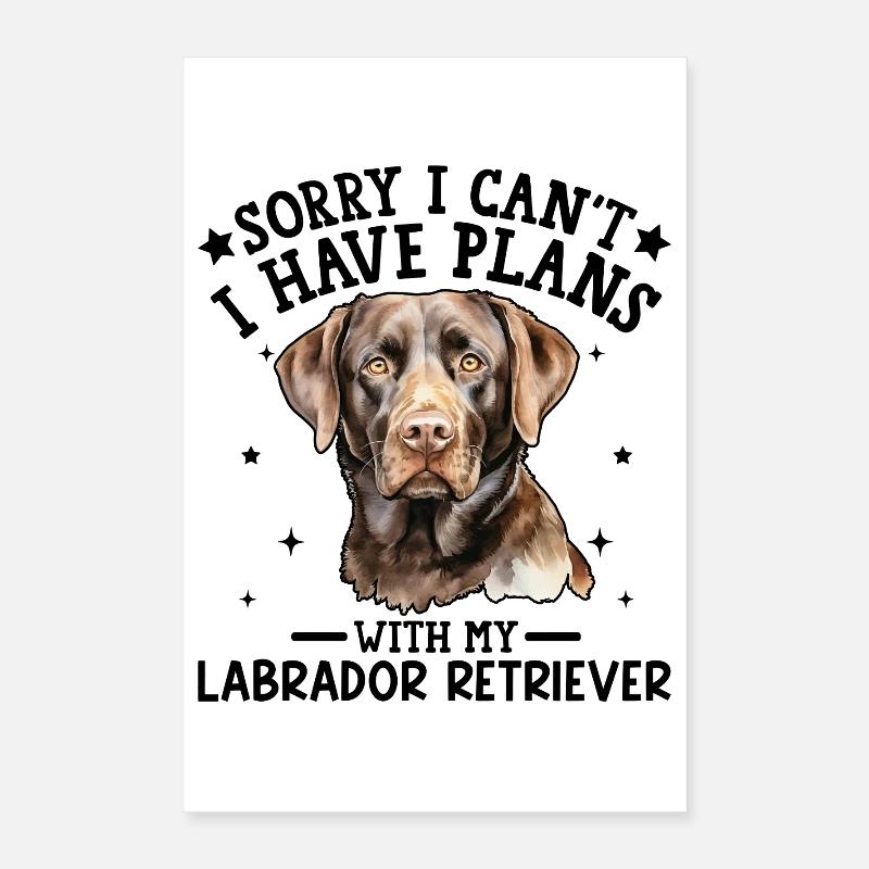 Loyal Labrador Pet Portrait Poster 16" x 24" (40x60 cm)