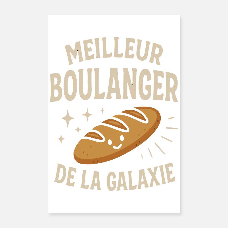 Best baker galaxy humorous gift Poster 16" x 24" (40x60 cm)