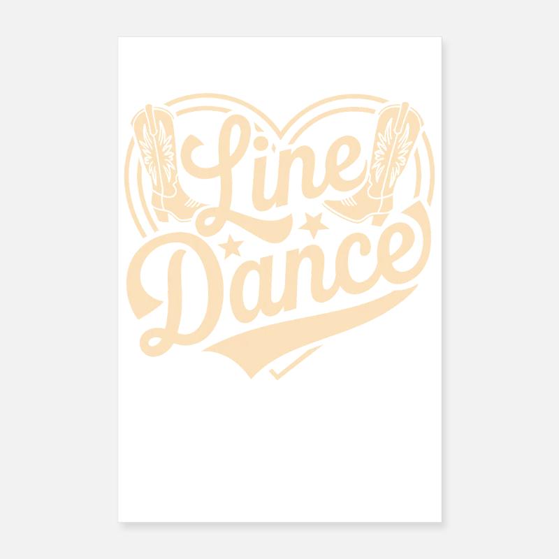 Danse en ligne Poster 40 x 60 cm