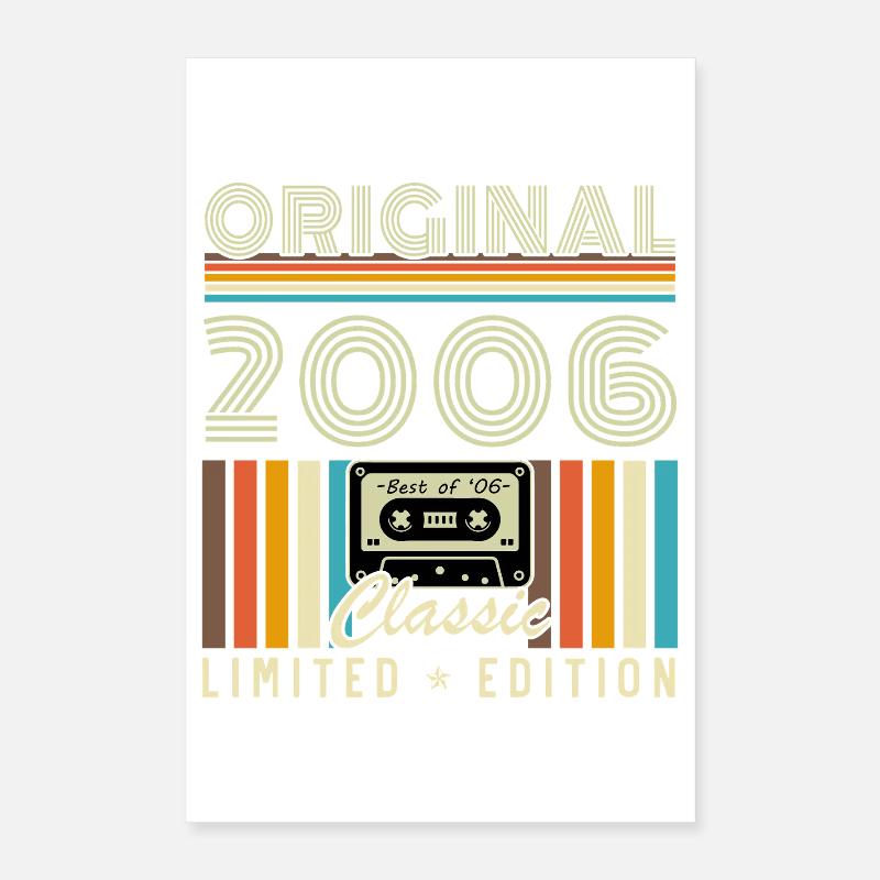 2006 Vintage Retro Geburtstagsgeschenk Poster 40x60 cm