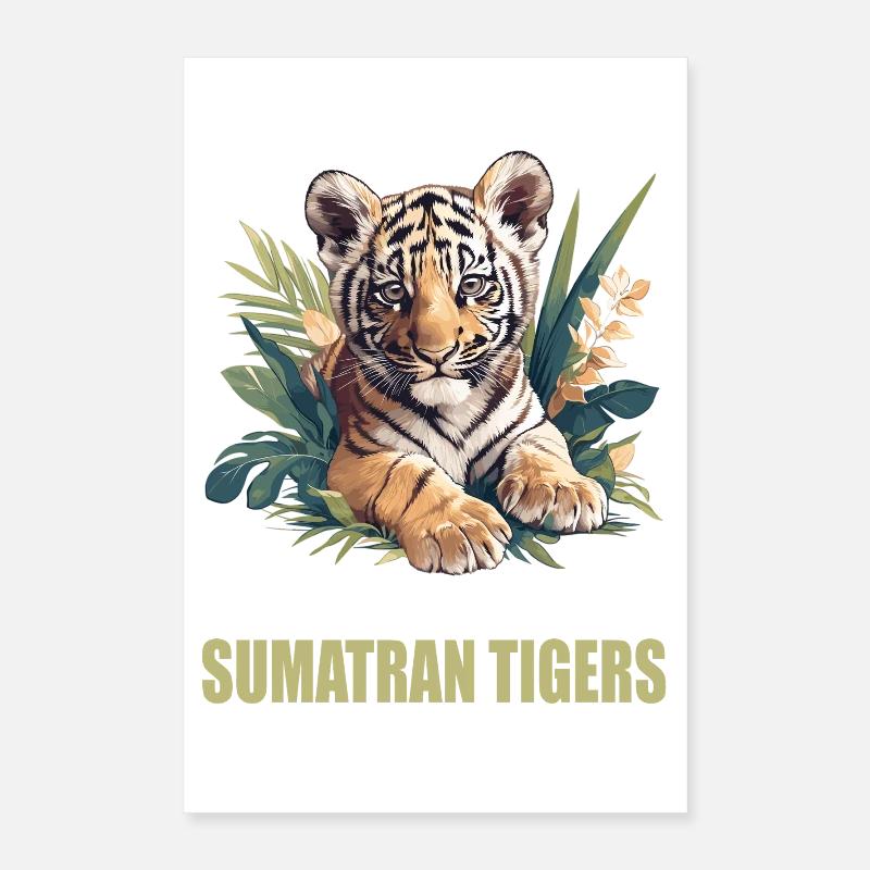Tigre de Sumatra Poster 40 x 60 cm