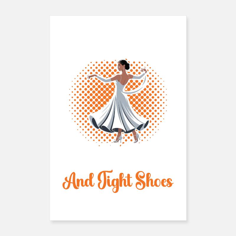 Chaussures de danse Tango École de danse de salon Poster 40 x 60 cm