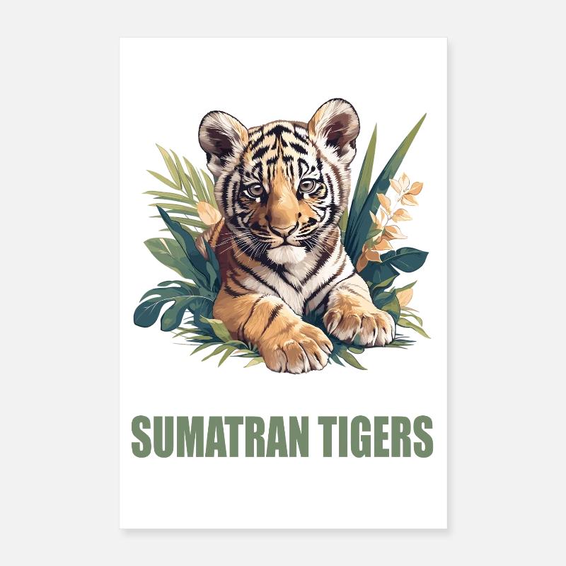 Tigre de Sumatra Poster 40 x 60 cm