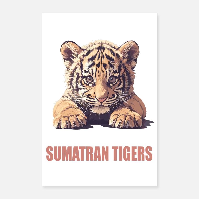 Tigre de Sumatra Poster 40 x 60 cm