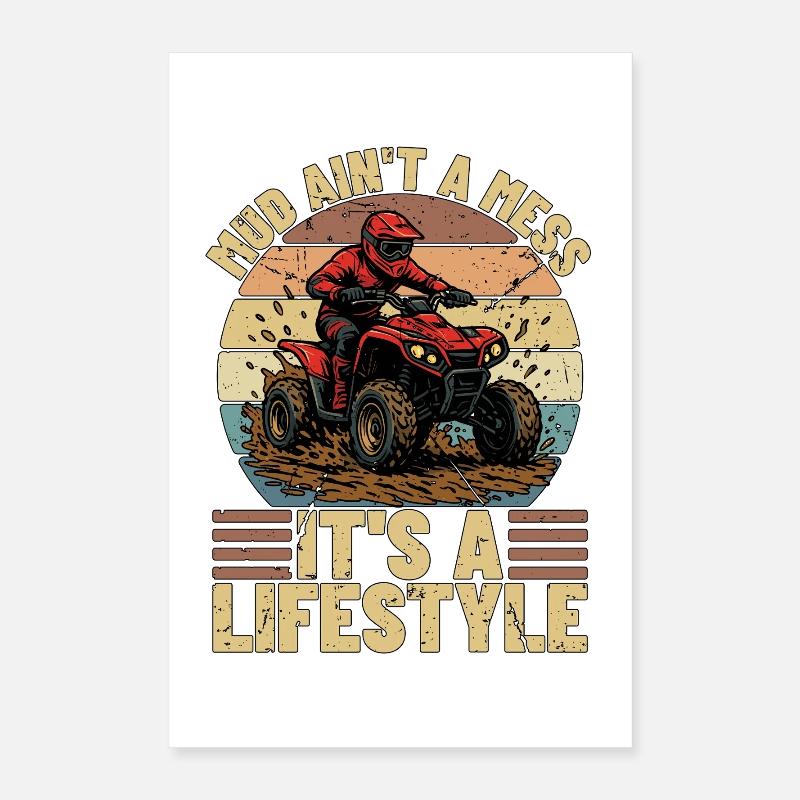 Mud Racing Mud Ain't A Mess It's Offroad Vehicles Poster 40x60 cm