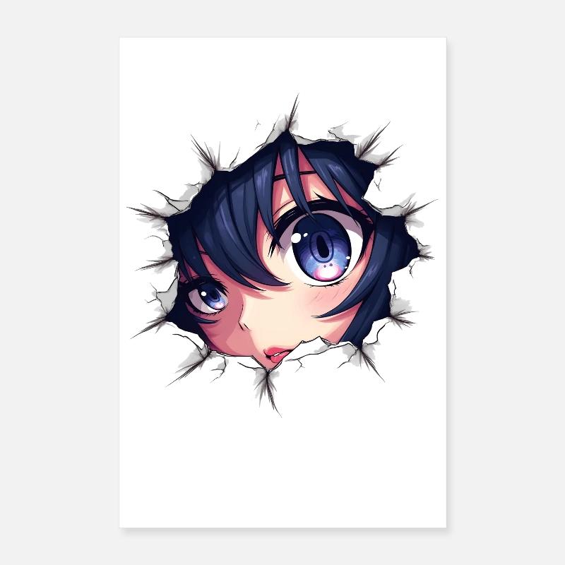 Anime Eye with Openwork Paper Effect Poster 16" x 24" (40x60 cm)