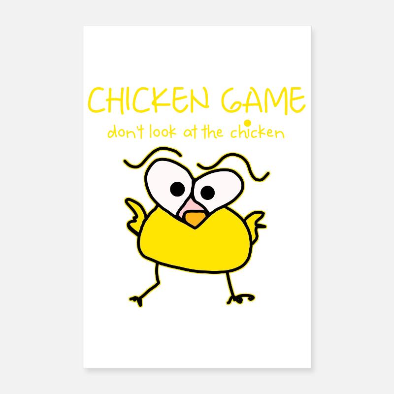 chicken game fun  Poster 40x60 cm