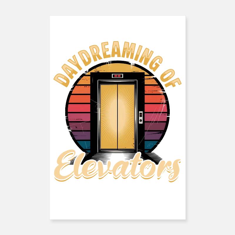 Elevator toddler & kids Poster 16" x 24" (40x60 cm)