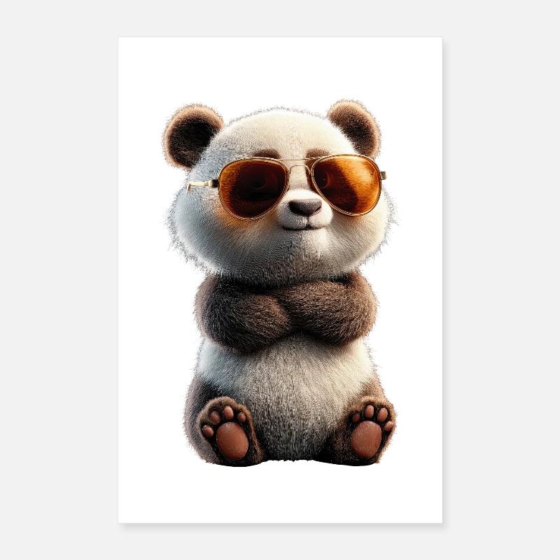 Panda Ours Pandas Géants Panda Géant Mignon Panda Ours Panda Poster 40 x 60 cm