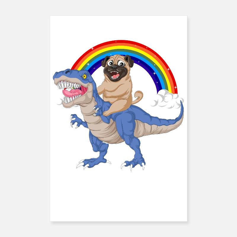 Dummer Mops Poster 40x60 cm