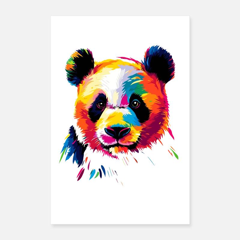 Panda Ours Pandas Géants Panda Géant Mignon Panda Ours Panda Poster 40 x 60 cm