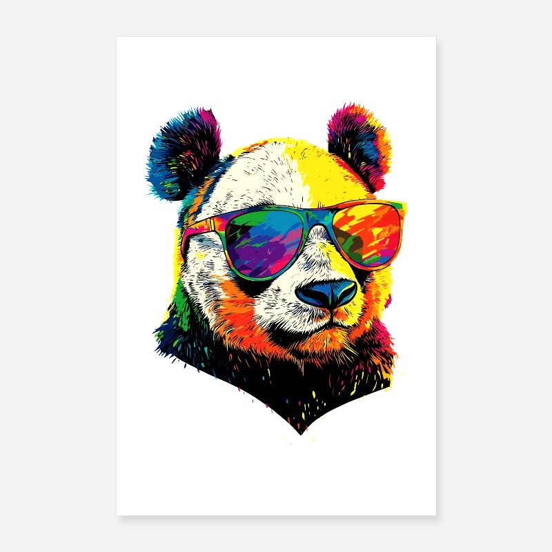 Panda Bär Große Pandas Riesenpanda Süßer Pandabär Poster 40x60 cm