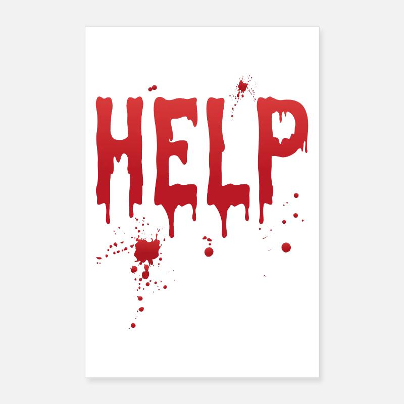 Hilfe Poster 40x60 cm