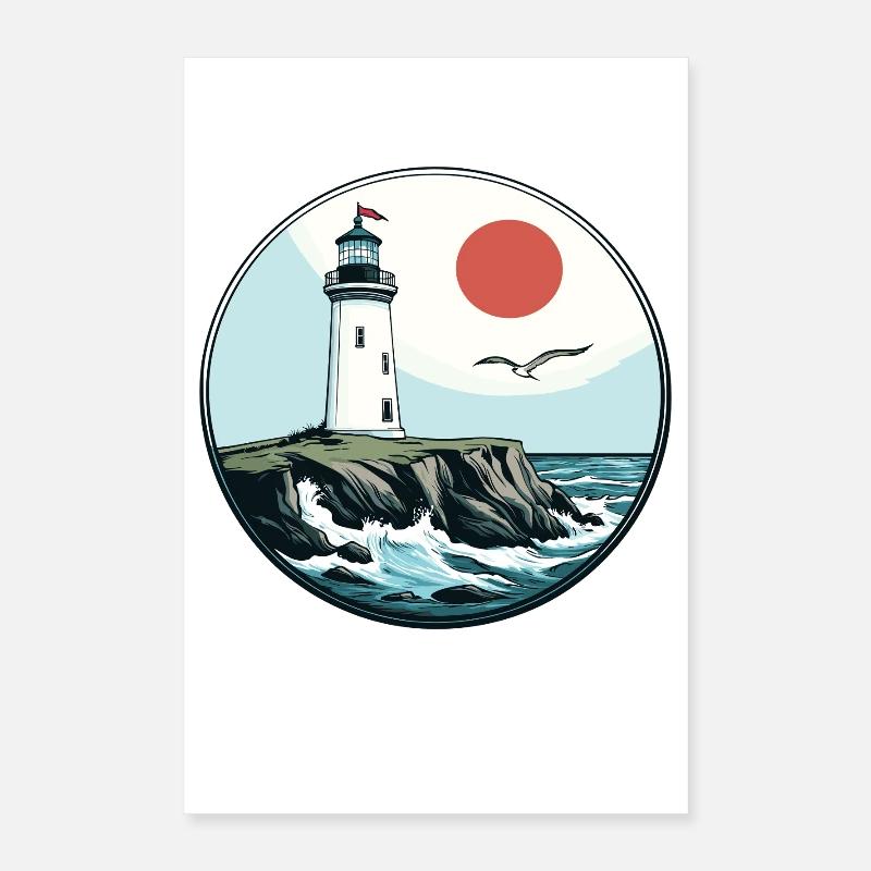 lighthouse Poster 16" x 24" (40x60 cm)
