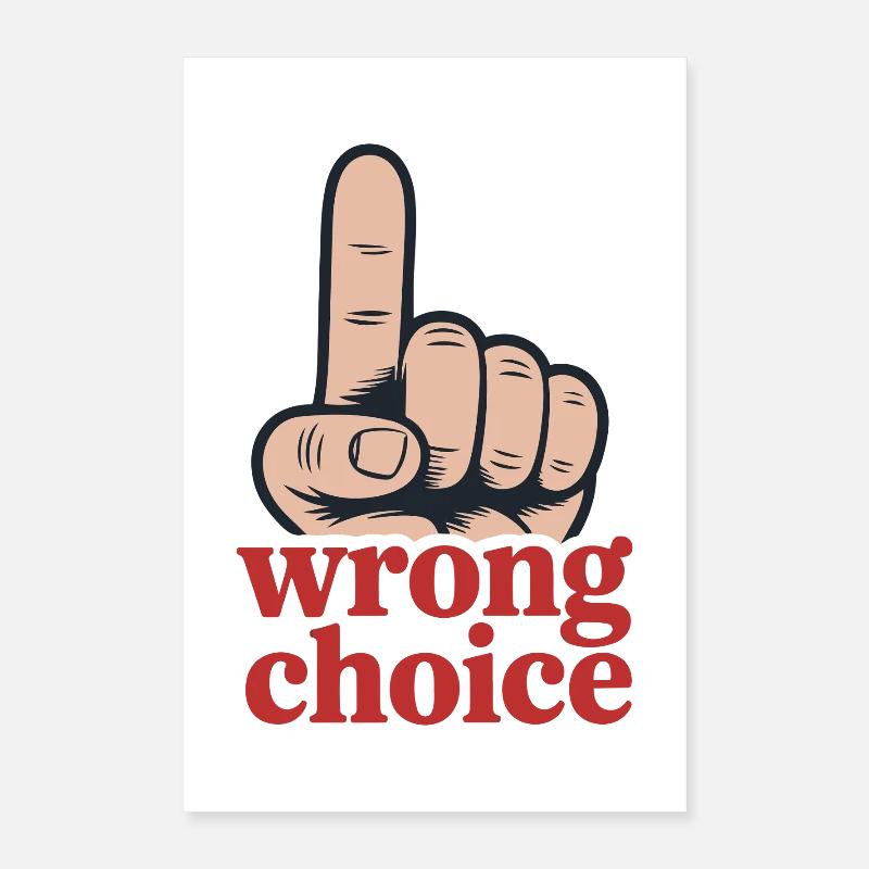 Bold Hand Gesture Motivational Design Poster 16" x 24" (40x60 cm)