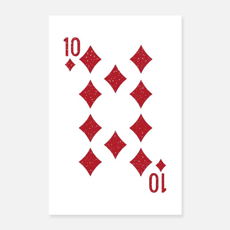 Ten Diamonds Rummy Double Head Poster 16" x 24" (40x60 cm)