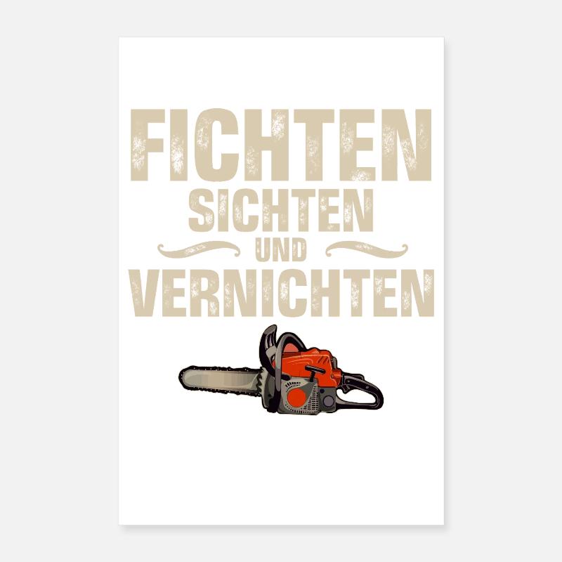 bûcheron Poster 40 x 60 cm