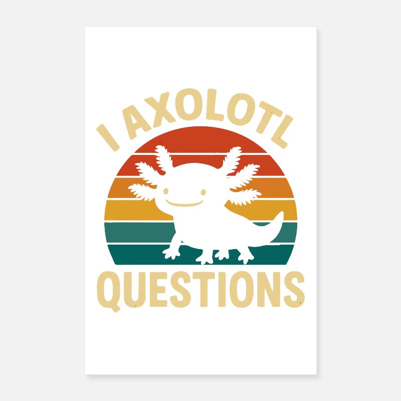 Axolotl Poster 16" x 24" (40x60 cm)