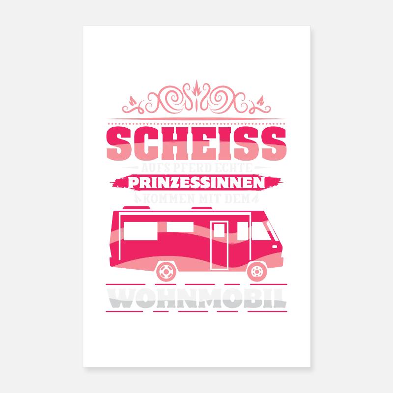 Camper Camping Caravan Saying Poster 16" x 24" (40x60 cm)