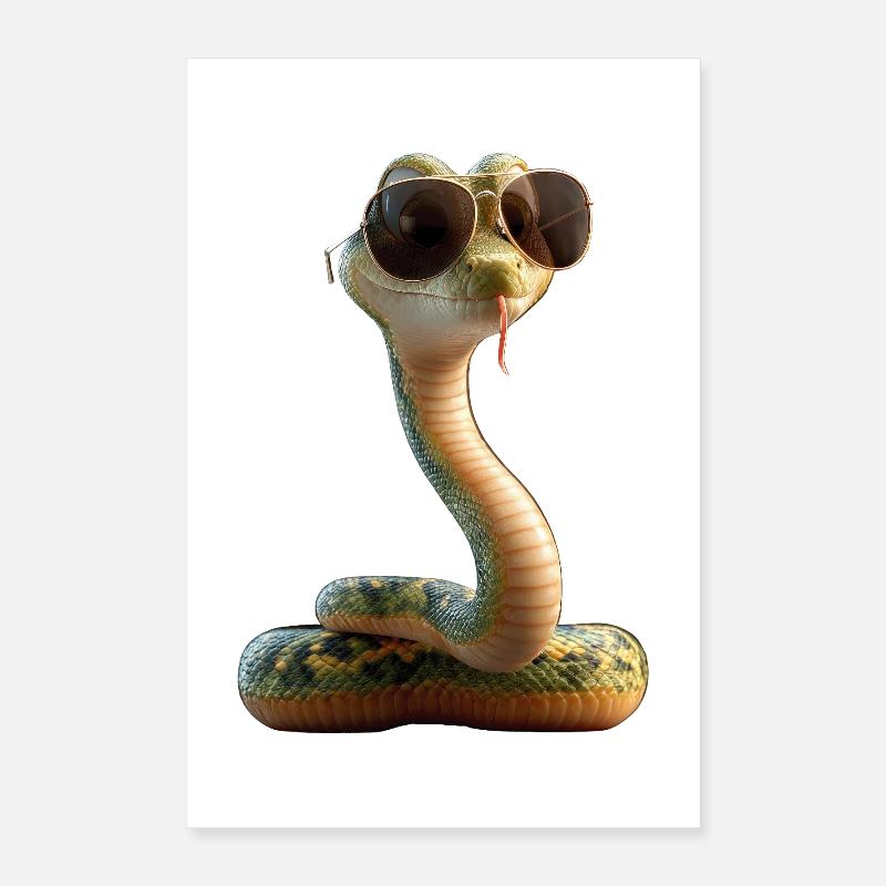 snake, python, cobra, rattlesnake, snakes Poster 16" x 24" (40x60 cm)