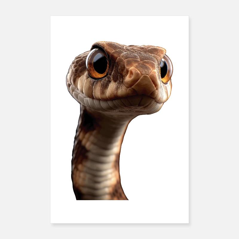 Schlange Python Kobra Klapperschlange Schlangen Poster 40x60 cm