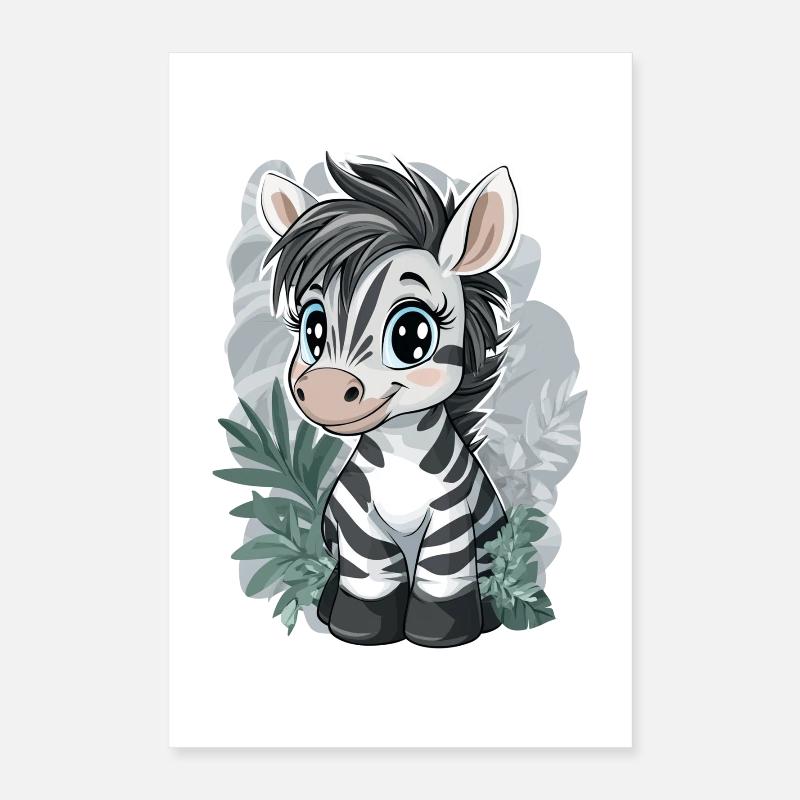 Zebra Poster 40x60 cm