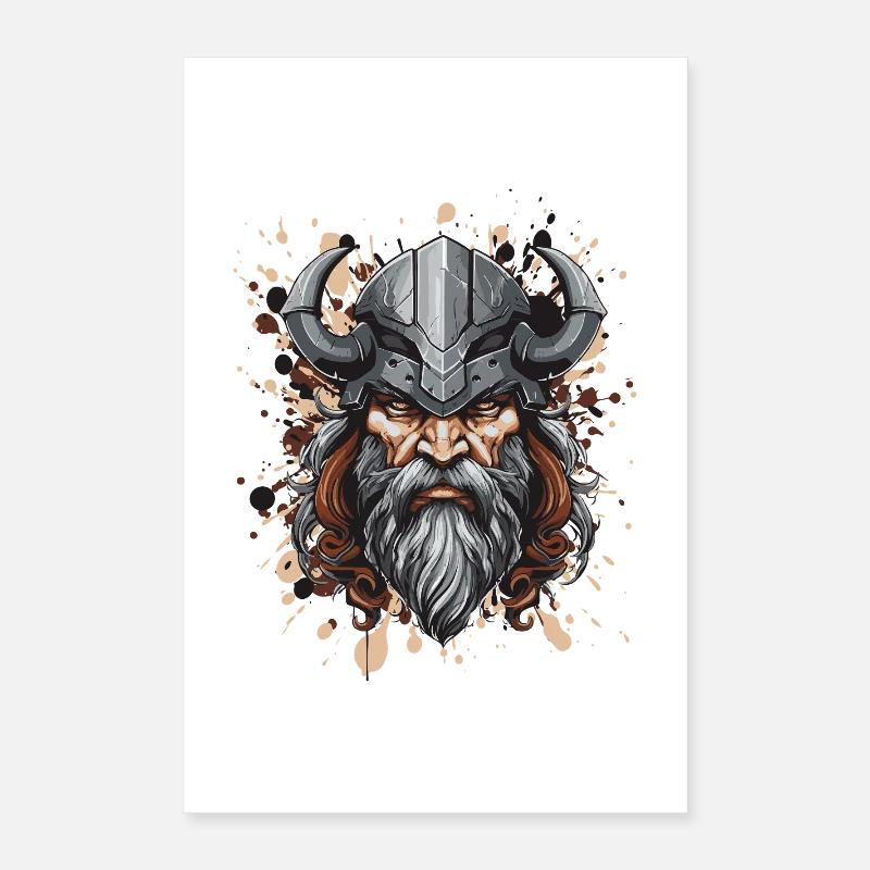 Wikinger Krieger Poster 40x60 cm