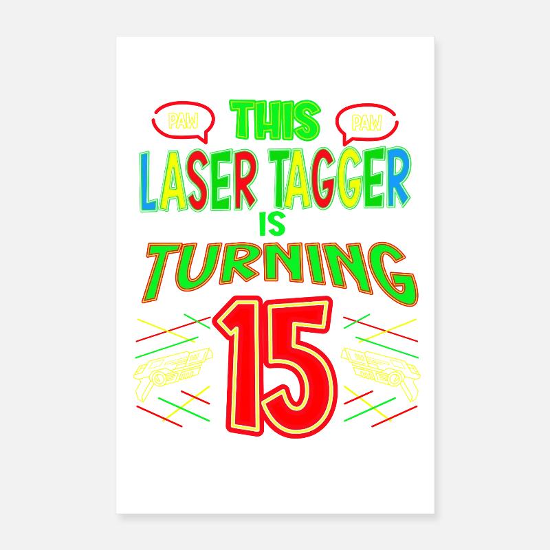 Ce marqueur laser a 15 ans laser Poster 40 x 60 cm