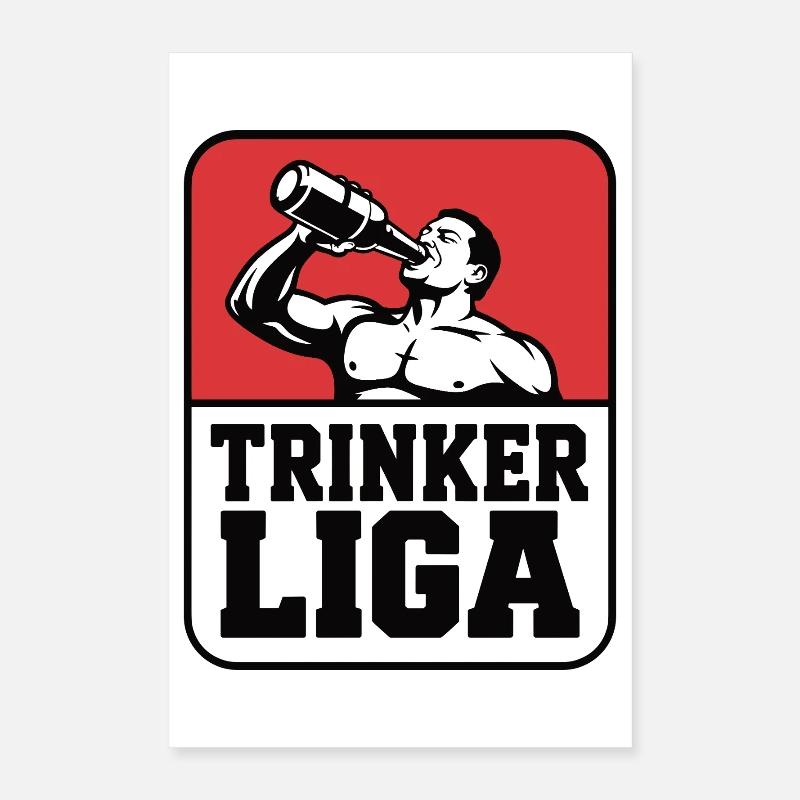 Conception de motivation de la Drinker League Poster 40 x 60 cm