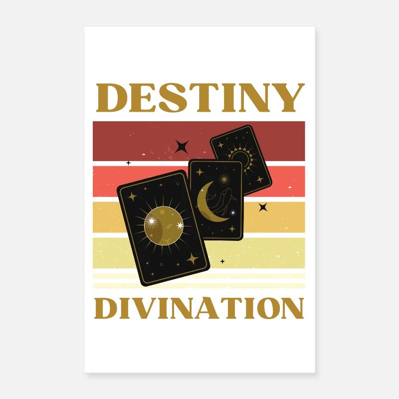 DESTIN ET TAROT DIVINATION Poster 40 x 60 cm