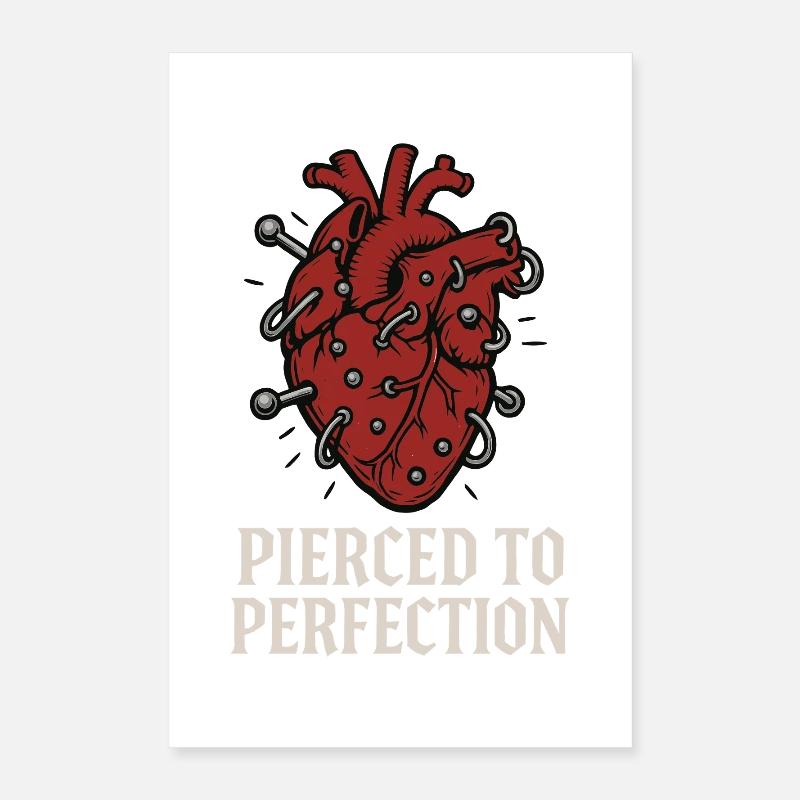 Piercing Addict Body Mod Enthusiast Poster 40 x 60 cm