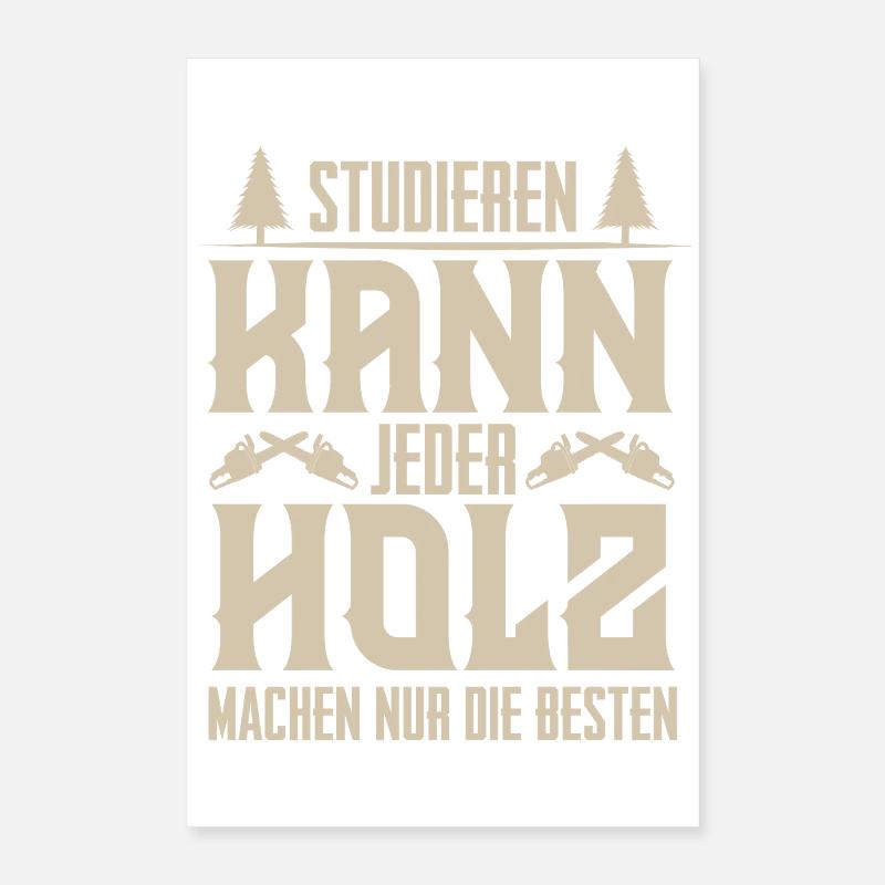 bûcheron Poster 40 x 60 cm