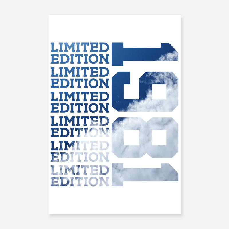 45 ANS ÉDITION LIMITÉE 1981 45E ANNIVERSAIRE Poster 40 x 60 cm