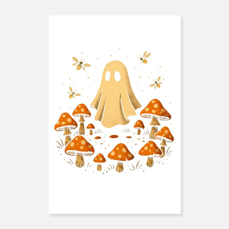 Pilz-Zauber mit Spukgeist Poster 40 x 60 cm