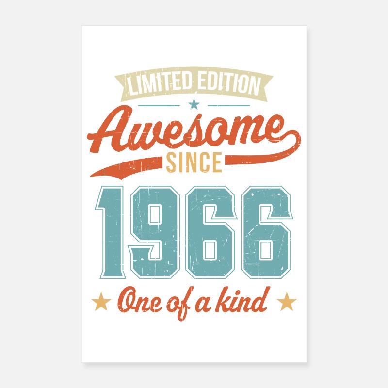 Awesome Since 1966 Poster 16" x 24" (40x60 cm)