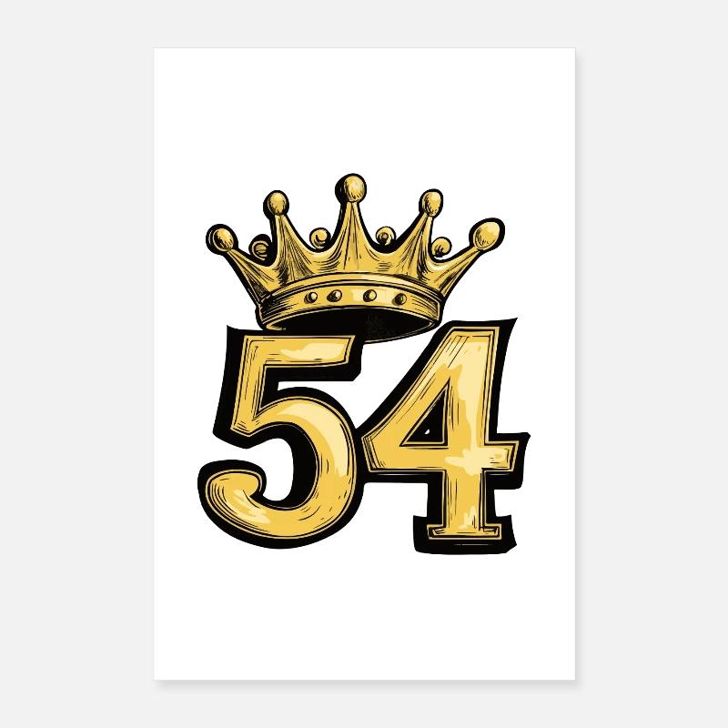Couronne à 54 chiffres Poster 40 x 60 cm