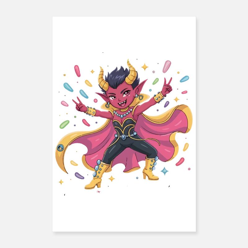 Disco Dämon Diva Poster 40x60 cm