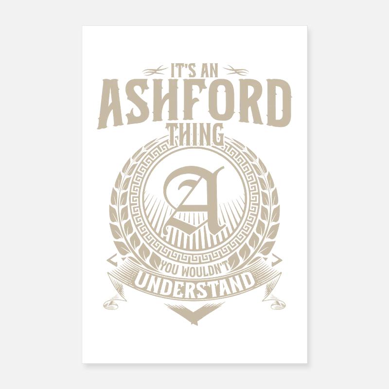 Ashford Crest Emblem Tee Poster 16" x 24" (40x60 cm)