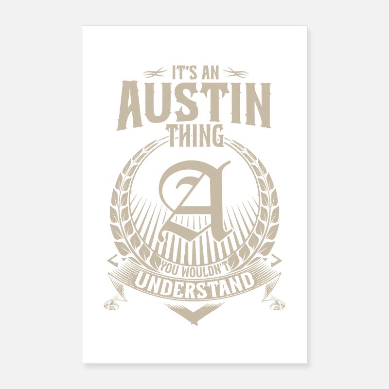 Austin Thing Emblem Poster 40x60 cm