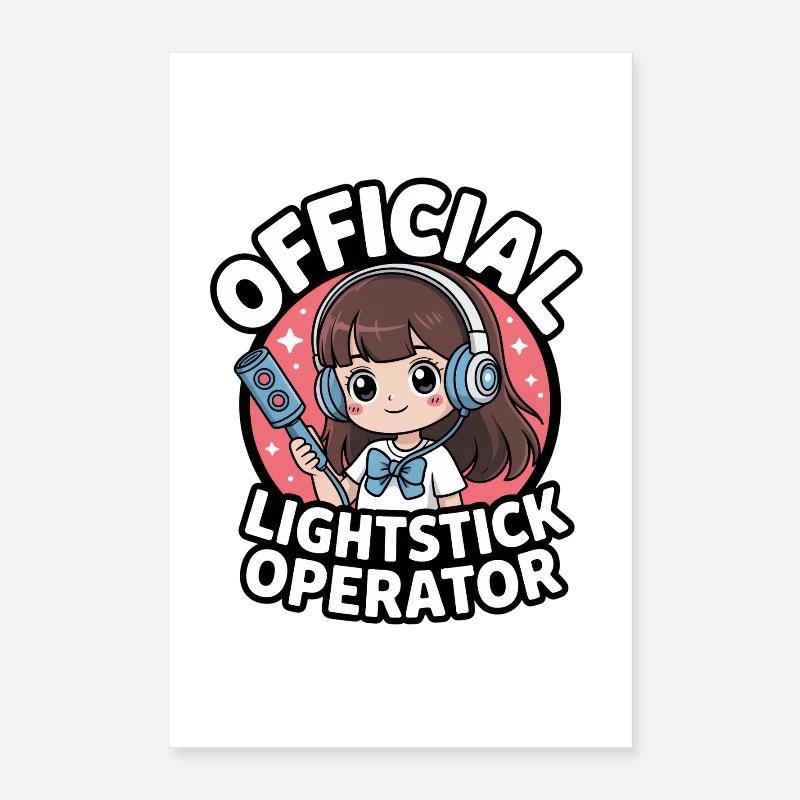 K-Pop Fan Lightstick Corée Poster 40 x 60 cm