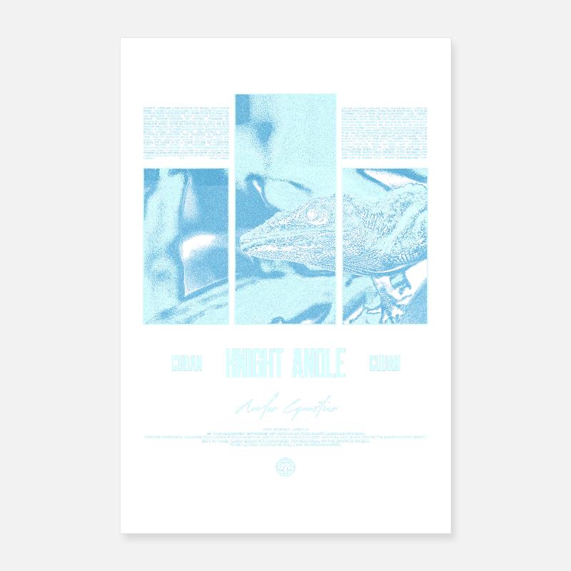 Kubanischer Ritter Anole Eidechse Besitzer Reptilienhalter Poster 40x60 cm
